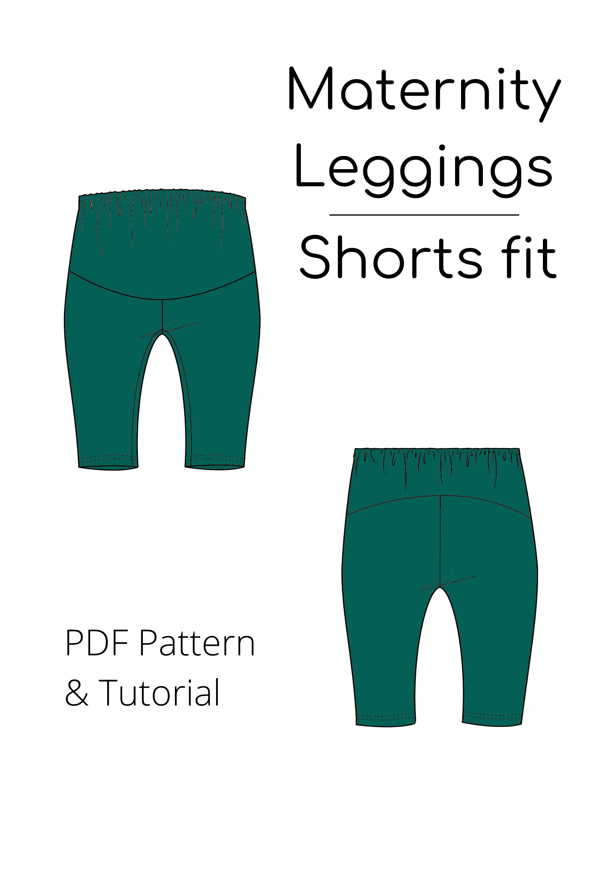 Maternity Pregnancy Pdf Leggings Sewing Pattern | Pregnancy Leggings | Maternity Patterns | Patterns for pregnancy | Ambitious Elle Patterns - Basic Pattern Block