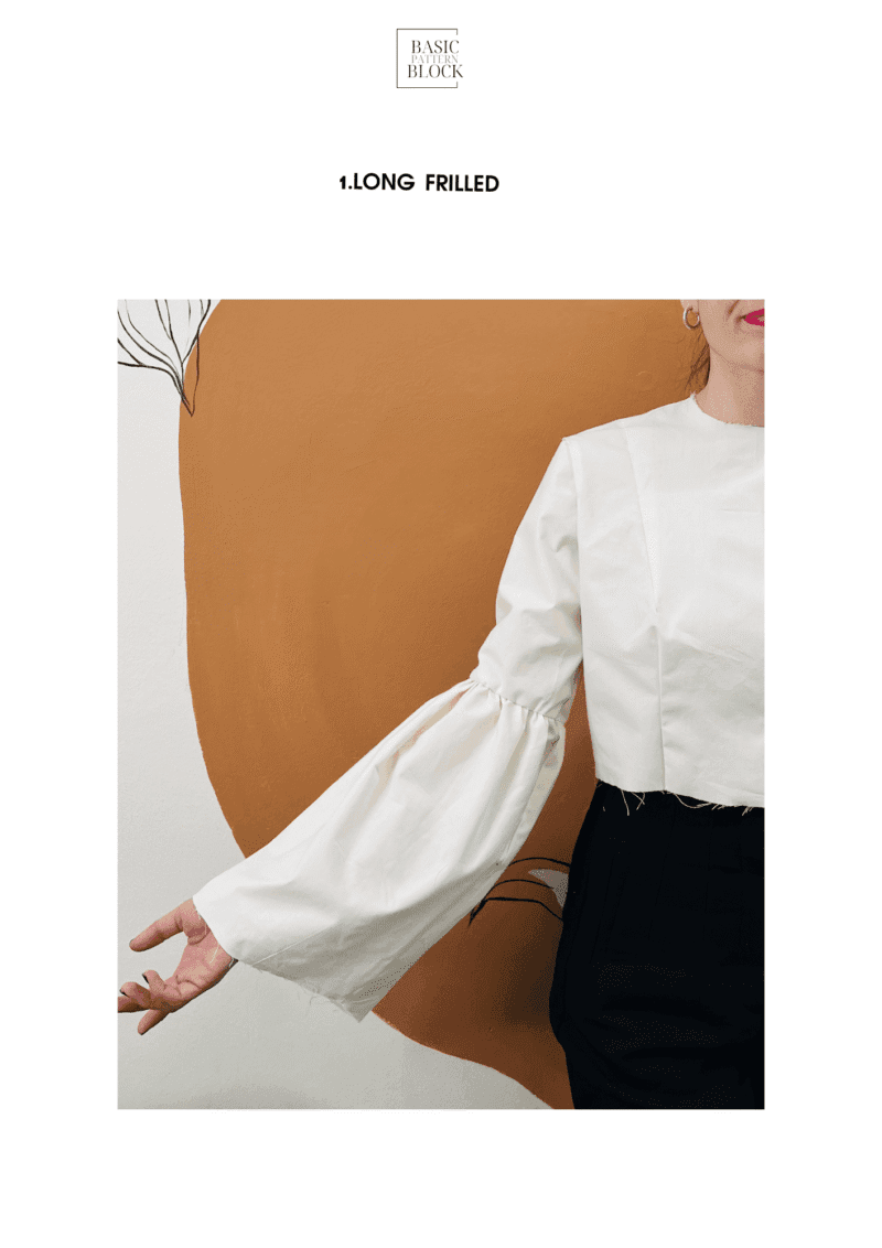 Frilled Sleeve | Sewing Pattern Block | XXS-6XL - Basic Pattern Block