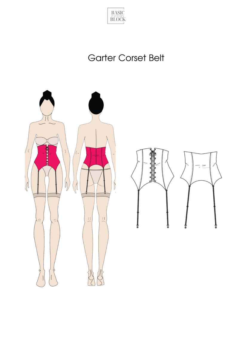 Corset Belt | Sewing Pattern Block | Woven | XS-3XL - Image 4