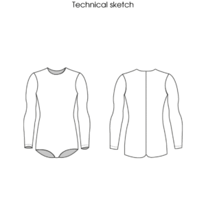 Men's Bodysuit | Sewing Pattern Block | Knitted | XXS-6XL - Basic Pattern Block
