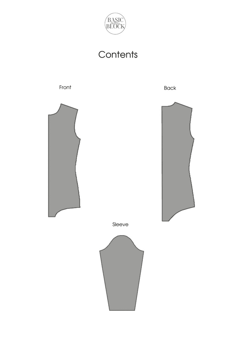 Men's Bodysuit | Sewing Pattern Block | Knitted | XXS-6XL - Basic Pattern Block