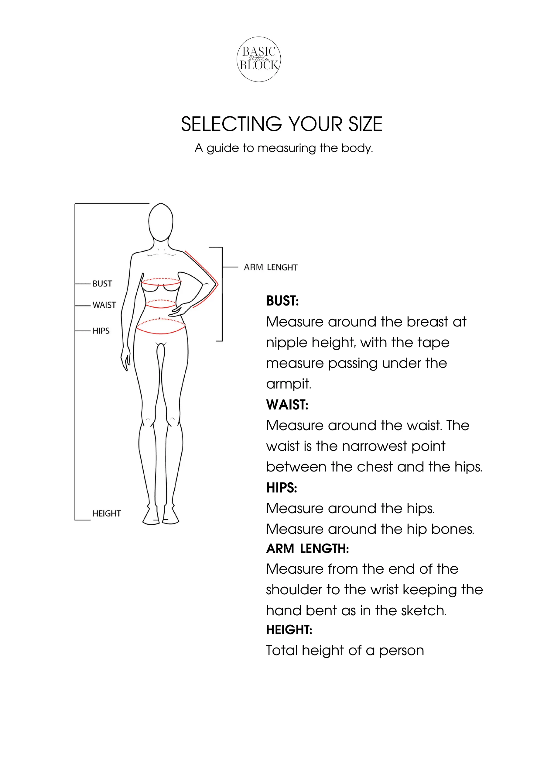 Bustier Top | Sewing Pattern Block | Woven | XS-3XL - Basic Pattern Block