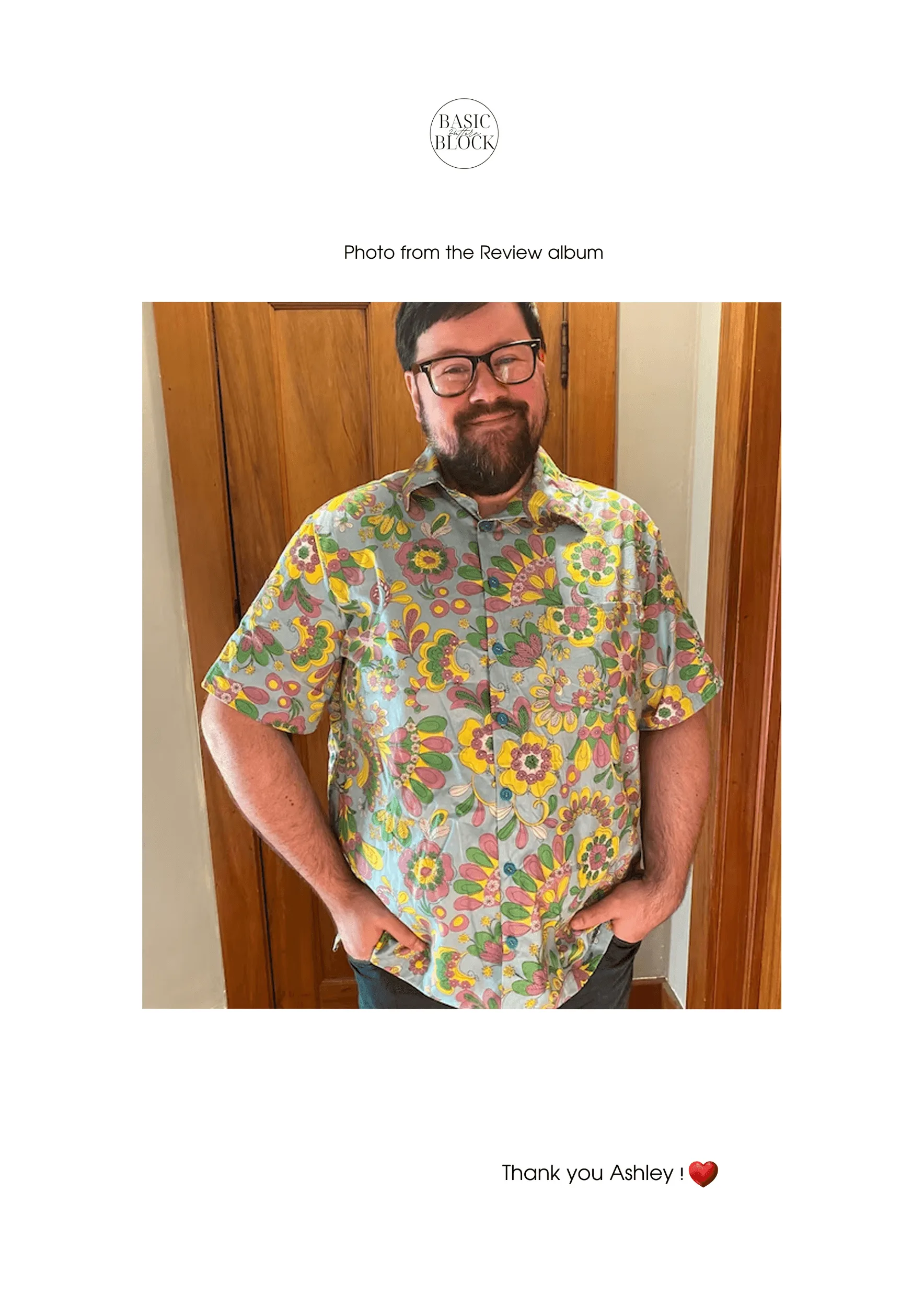 Men's Shirt | Collar | Short Sleeve | Sewing Pattern Block | Woven | XXS- 6XL - Basic Pattern Block