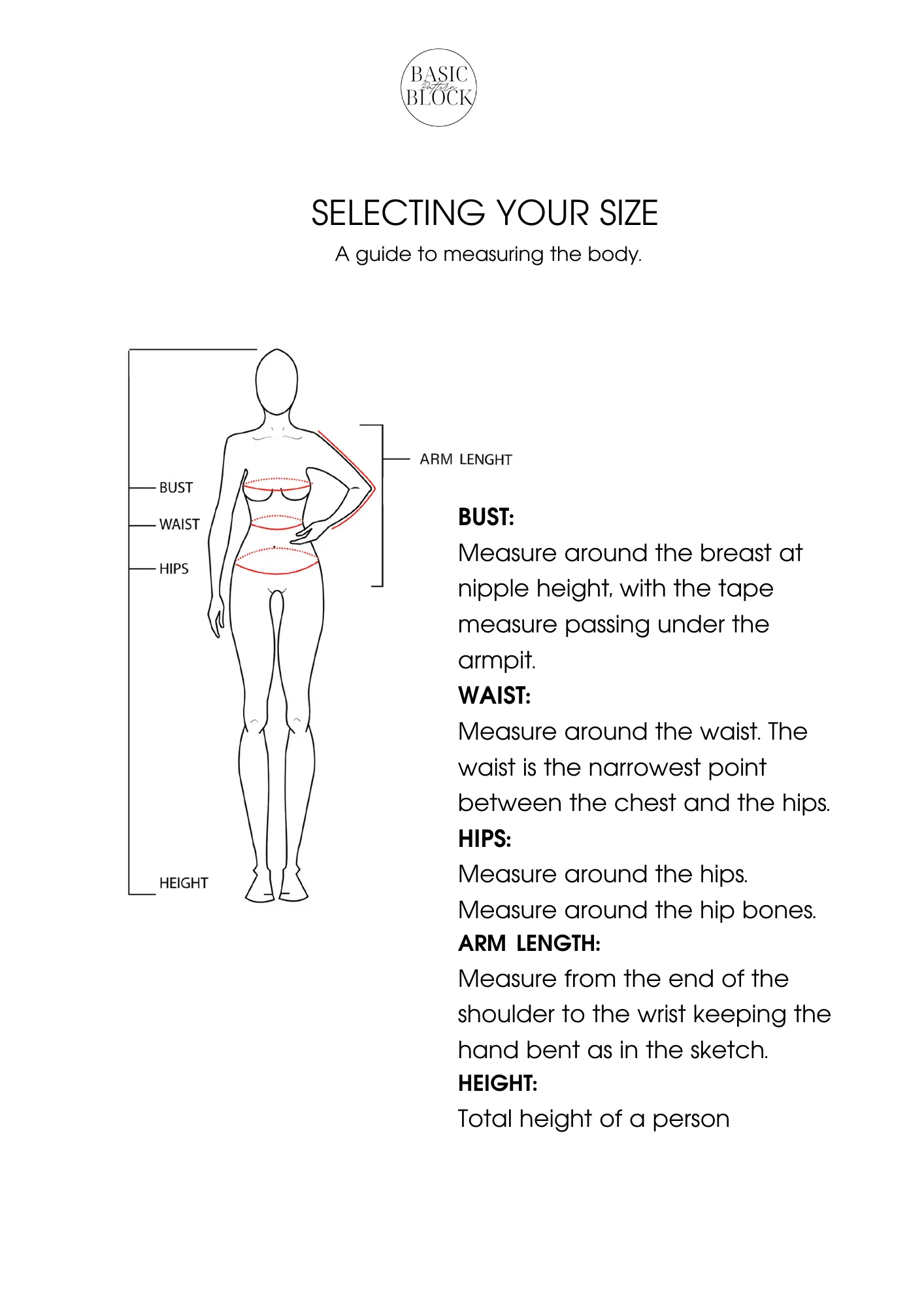 Bodysuit & Leotard Women | with sleeve | Sewing Pattern Block | Knitted | XXS-6XL - Basic Pattern Block