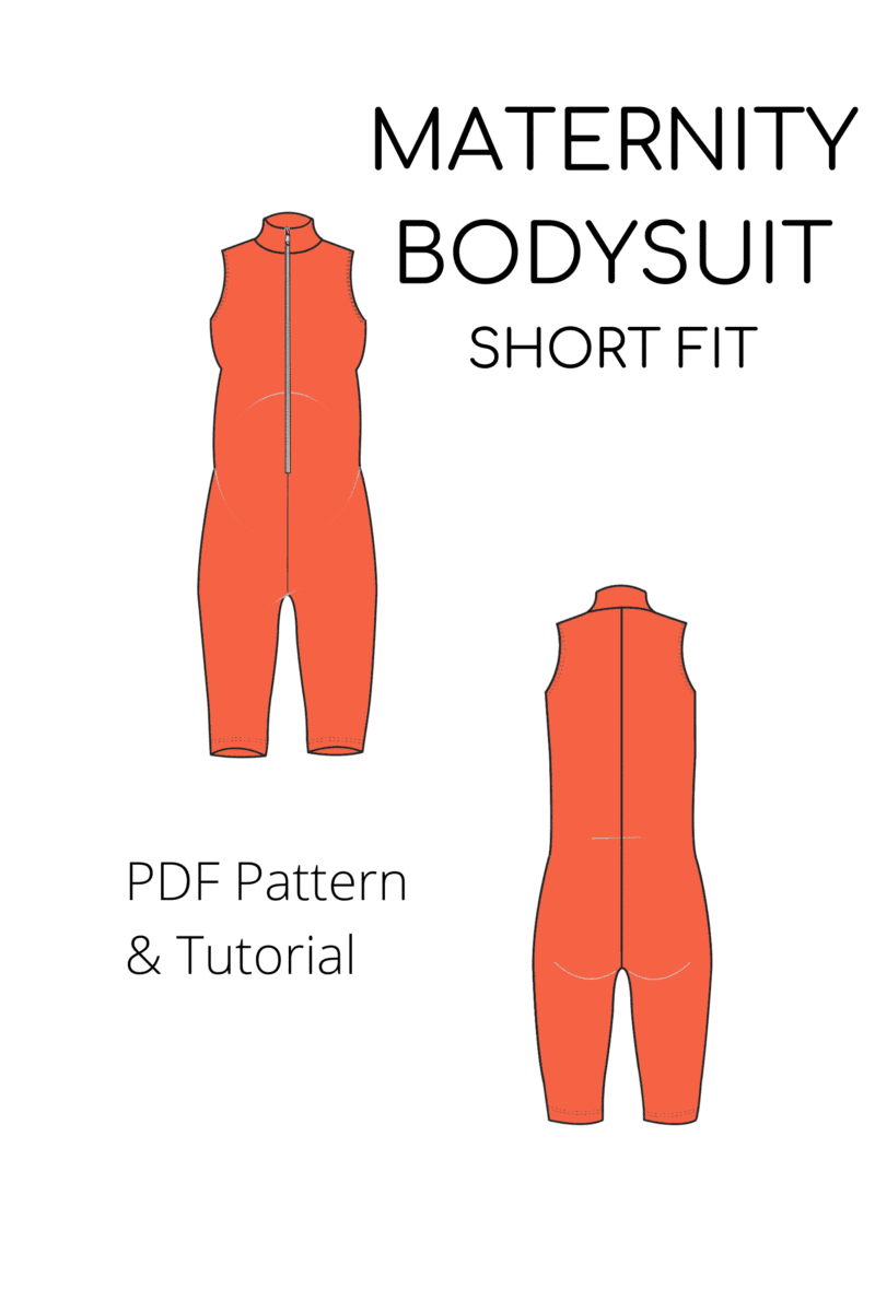Maternity Pregnancy Pdf Bodysuit Sewing Pattern | Maternity Catsuit | Allover Bodysuit Pregnancy | Playsuit Pdf Pregnancy | Sizes XS-6XL - Basic Pattern Block