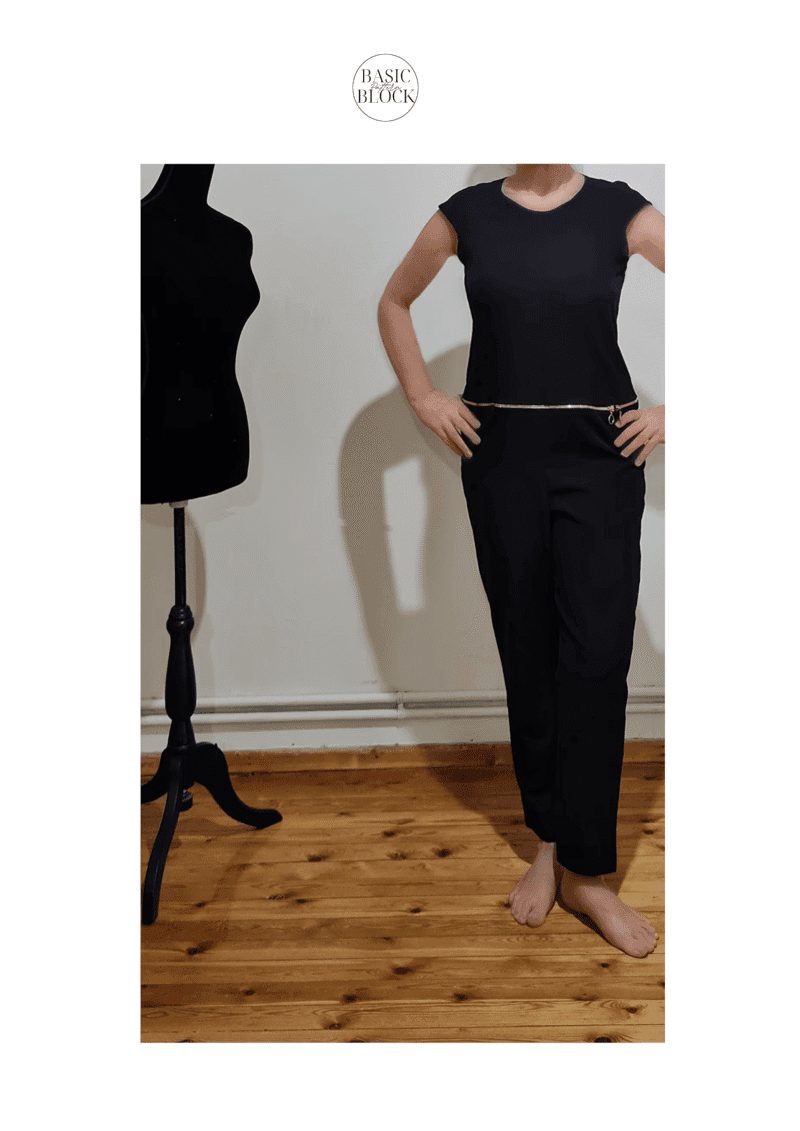 Jumpsuit Long Sleeve | Sewing Pattern Block | Woven | XXS-6XL - Basic Pattern Block
