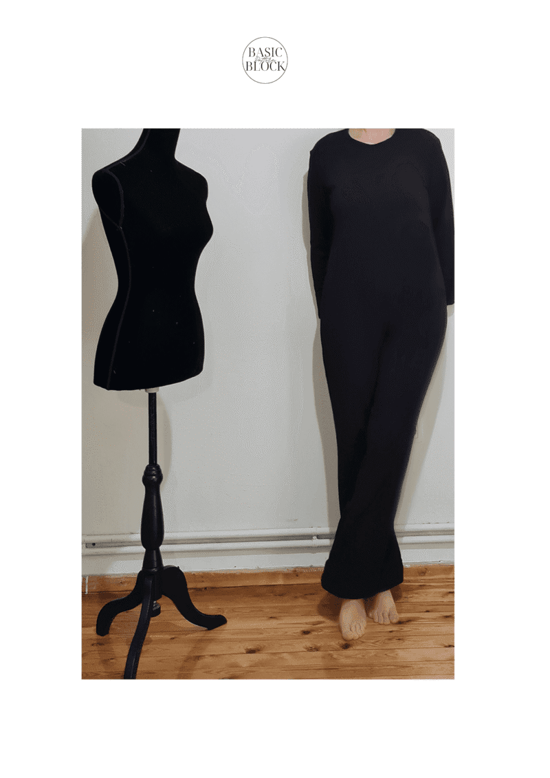 Jumpsuit Long Sleeve | Sewing Pattern Block | Woven | XXS-6XL - Basic Pattern Block