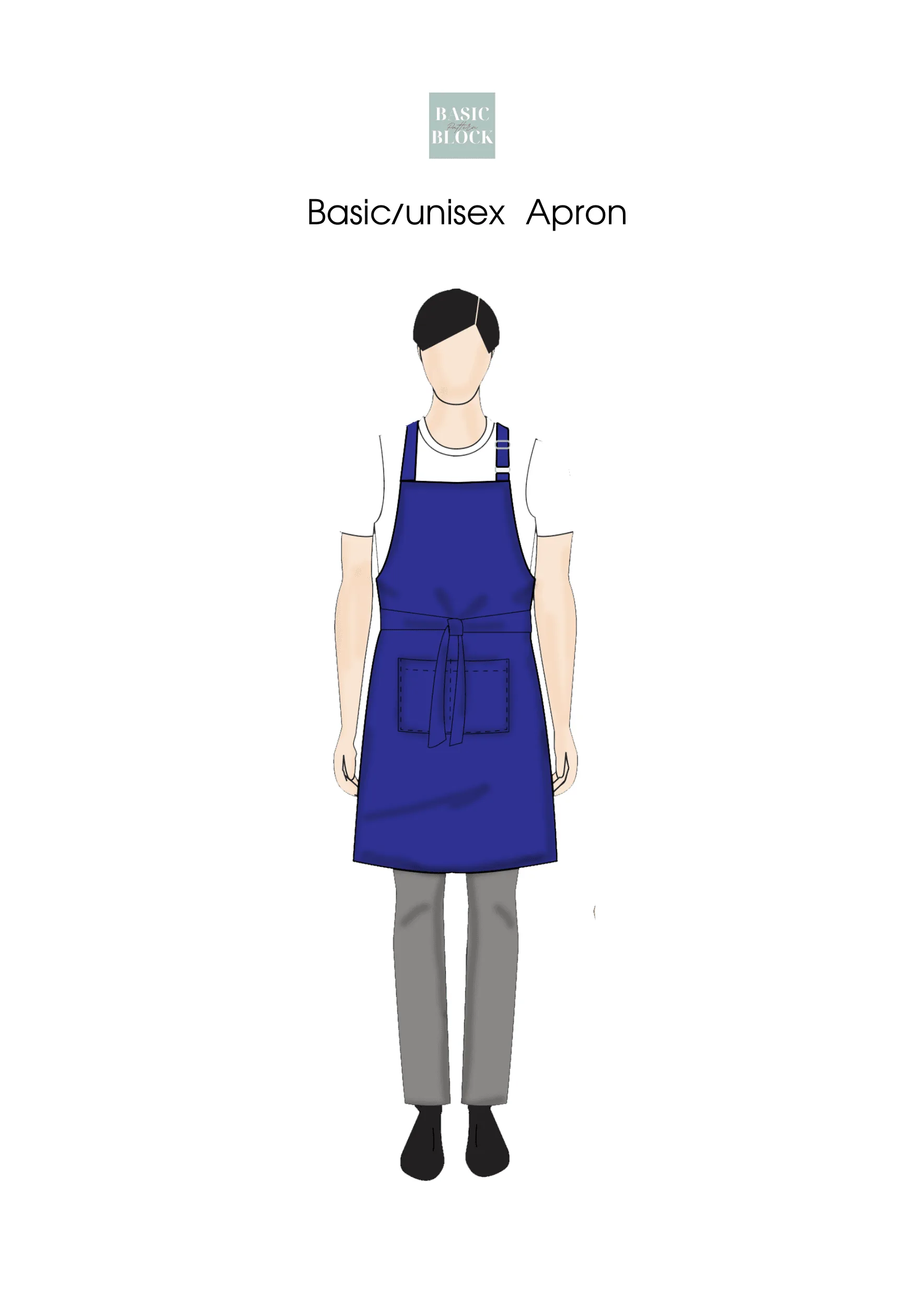 Family Apron Set | Sewing Pattern BUNDLE | Multiple Sizes | Woven - Basic Pattern Block