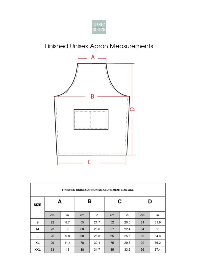 Family Apron Set | Sewing Pattern BUNDLE | Multiple Sizes | Woven - Basic Pattern Block