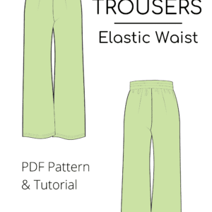 Maternity Pregnancy Pants Sewing Pattern | Wide Leg Trousers | Maternity Trousers Pdf | Elastic Waist Pants | Pregnancy Shorts Sizes XS-6XL - Basic Pattern Block