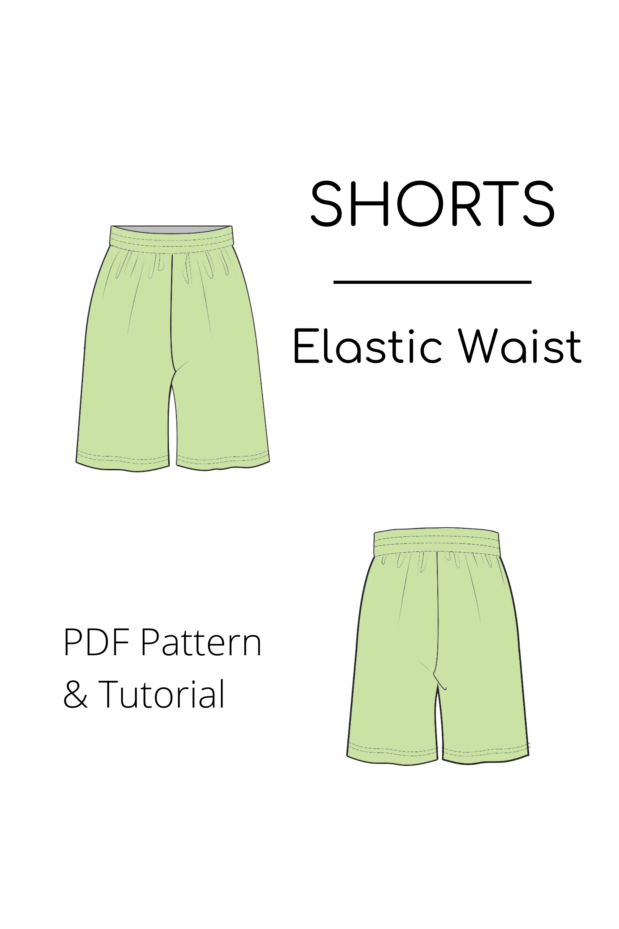 Maternity Pregnancy Pants Sewing Pattern | Wide Leg Trousers | Maternity Trousers Pdf | Elastic Waist Pants | Pregnancy Shorts Sizes XS-6XL - Basic Pattern Block