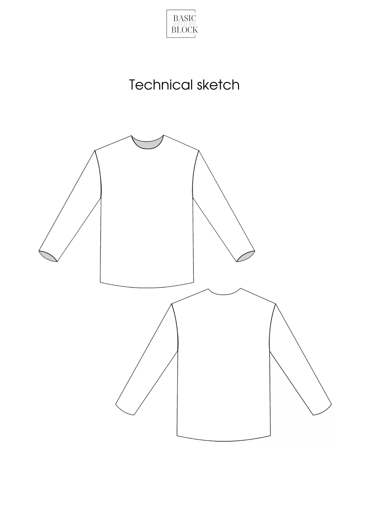 Men Basic Bodice | Sewing Pattern Block | Woven | XXS-6XL - Basic Pattern Block