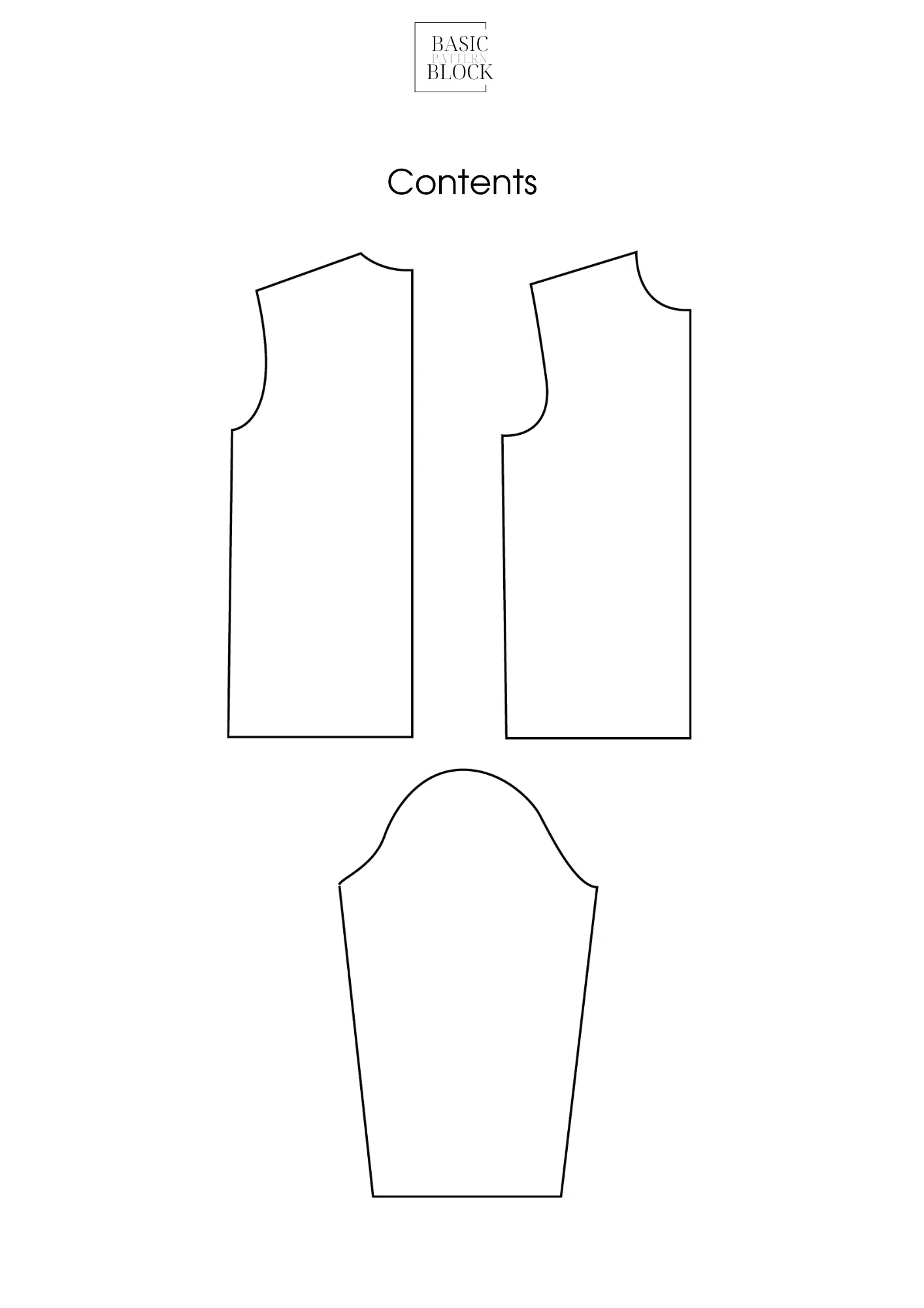 Men Basic Bodice | Sewing Pattern Block | Woven | XXS-6XL - Basic Pattern Block