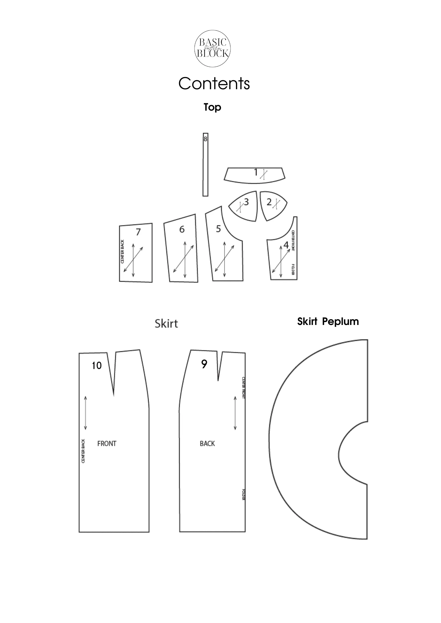 Bridal Corset Dress | Sewing Pattern Block | Woven | XS-3XL - Basic Pattern Block