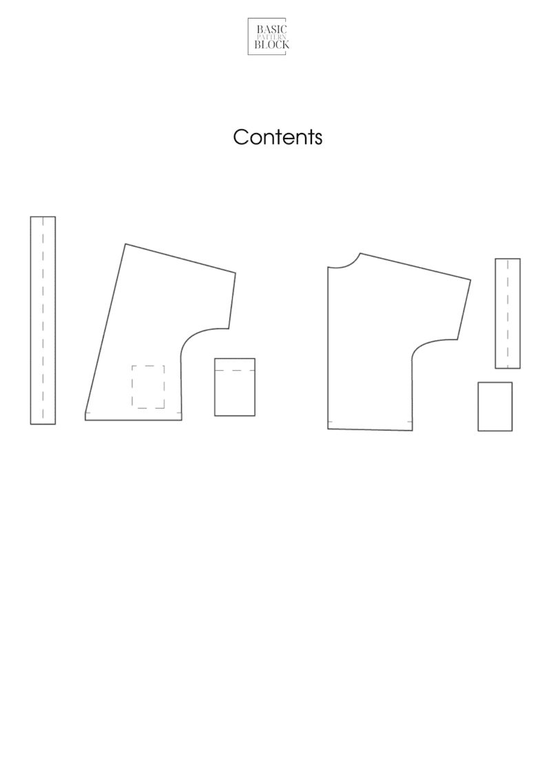 Kimono / Jacket | Sewing Pattern | XS - 6XL - Basic Pattern Block