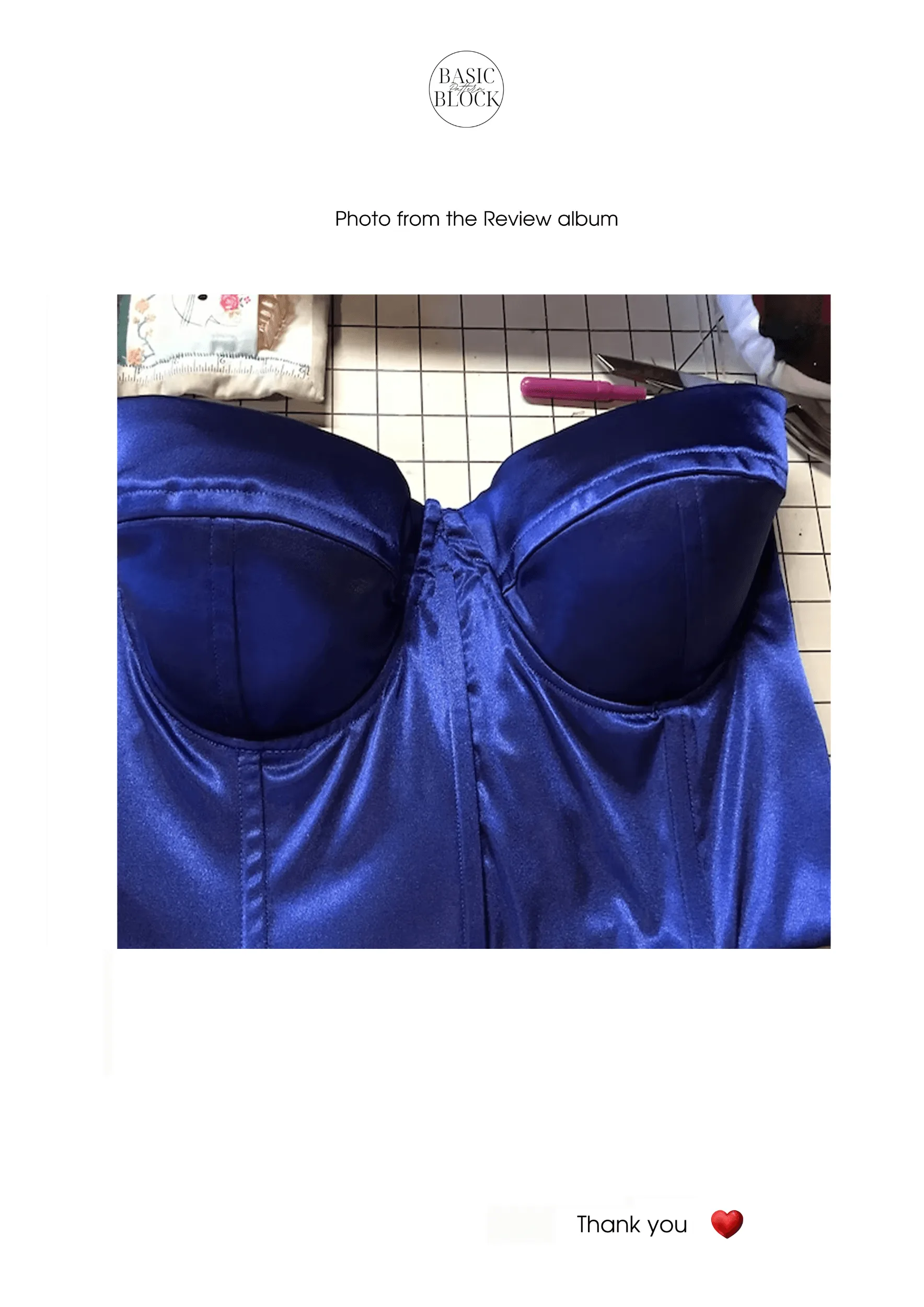 Bridal Corset Dress | Sewing Pattern Block | Woven | XS-3XL - Basic Pattern Block