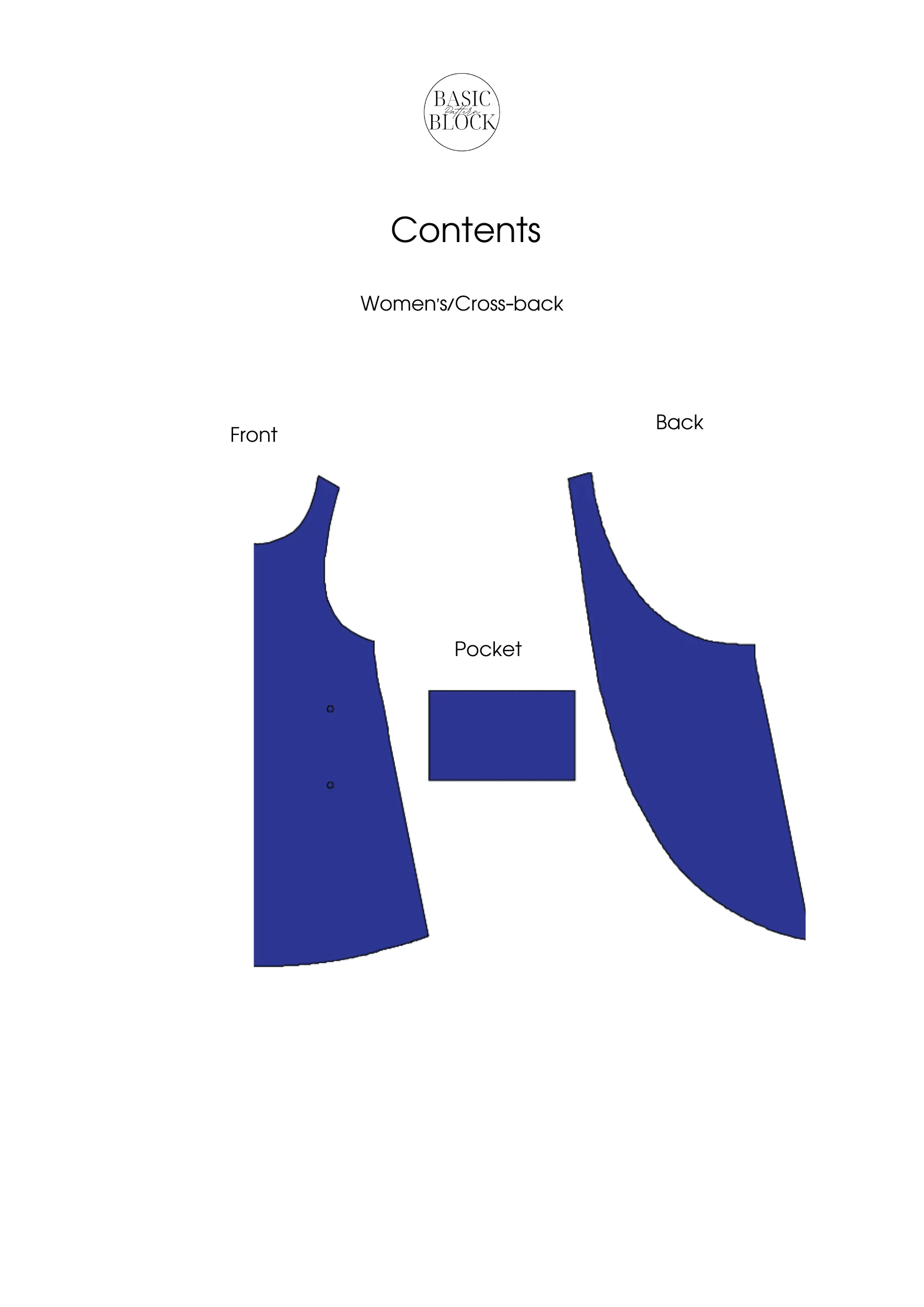 Family Apron Set | Sewing Pattern BUNDLE | Multiple Sizes | Woven - Basic Pattern Block