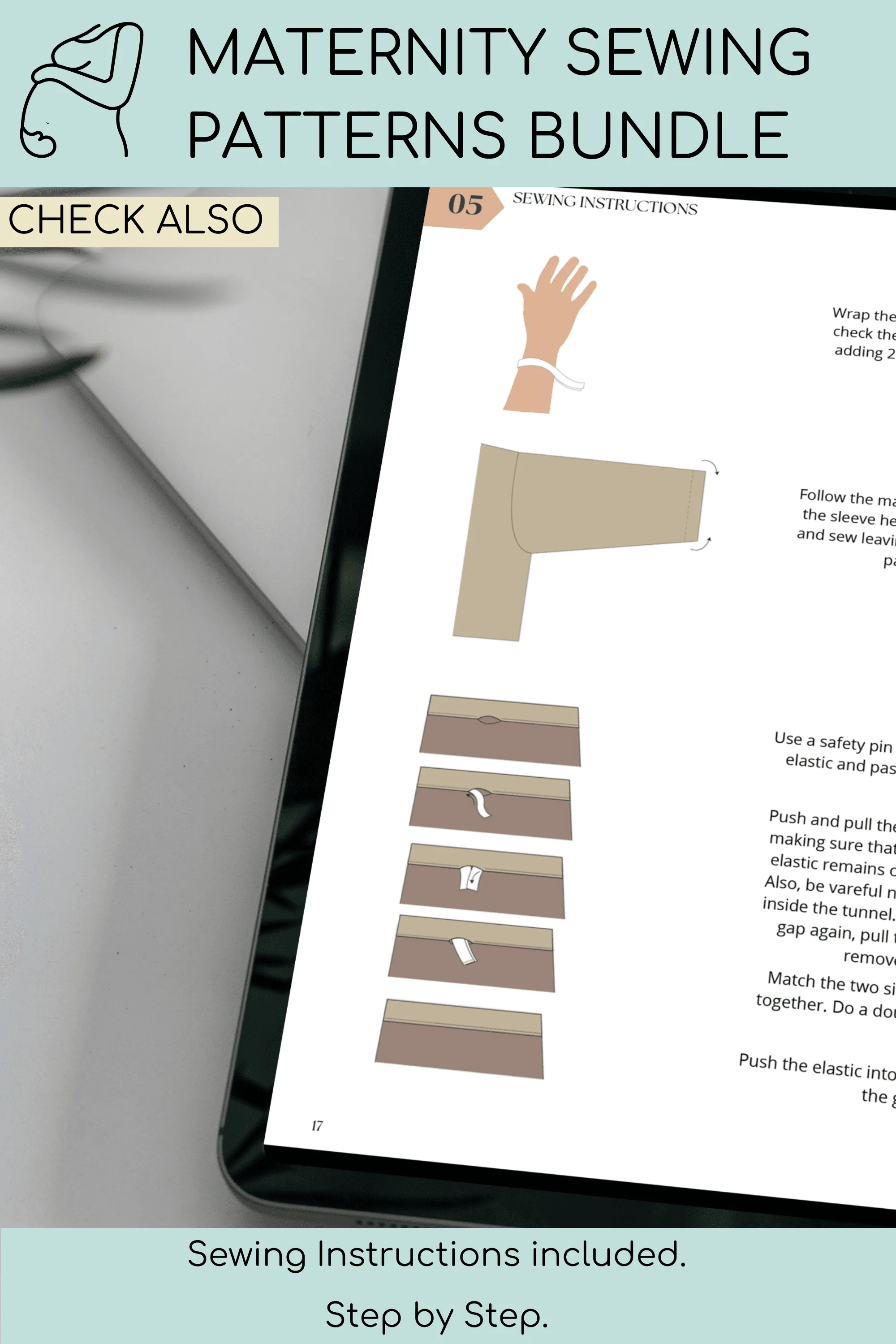 MATERNITY Sewing Pattern | Long Coat | Pregnancy Coat | Maternity Outerwear | Patterns for pregnancy | Ambitious Elle Patterns - Basic Pattern Block