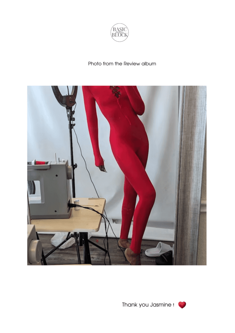 Catsuit Seamless Front Sewing Pattern Block | Knitted | XXS-6XL - Basic Pattern Block