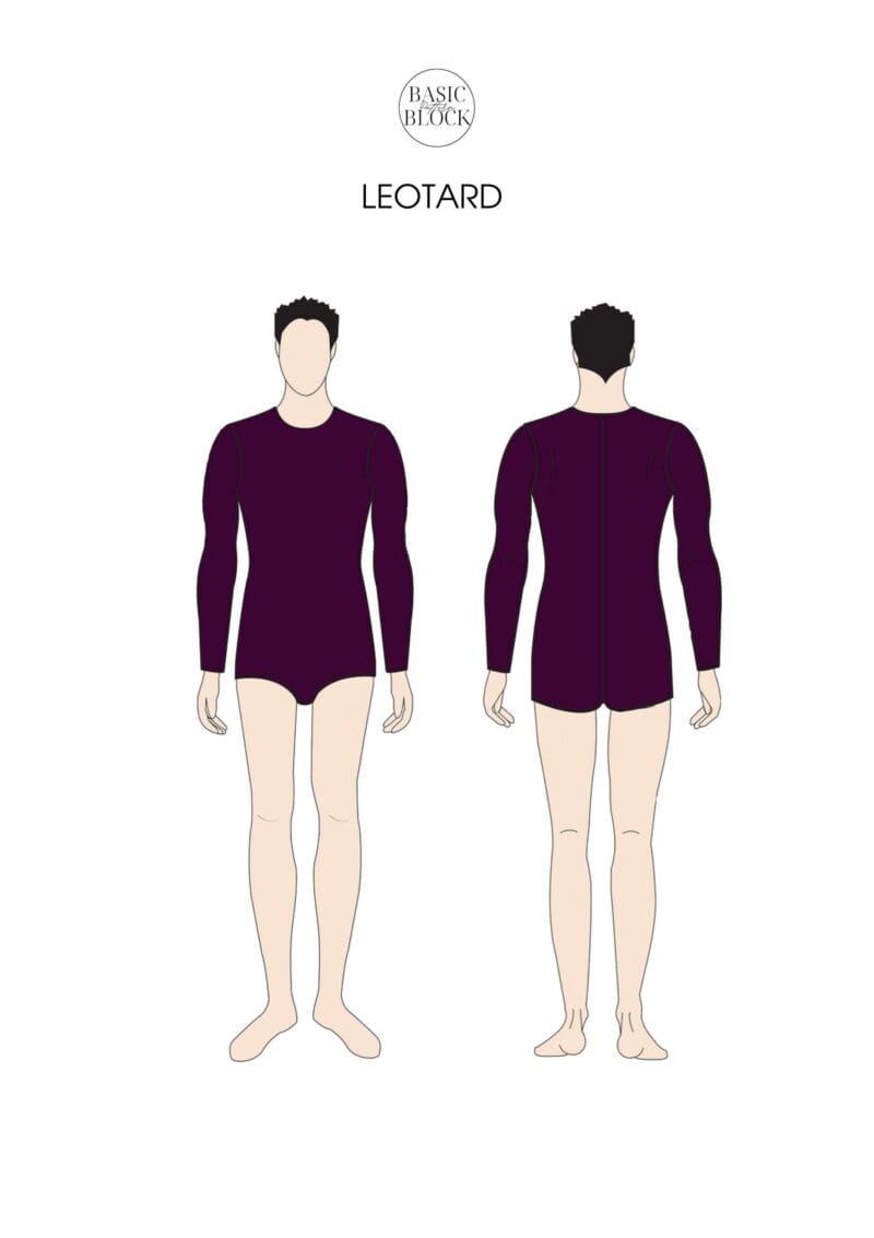 Men's Bodysuit | Sewing Pattern Block | Knitted | XXS-6XL - Basic Pattern Block