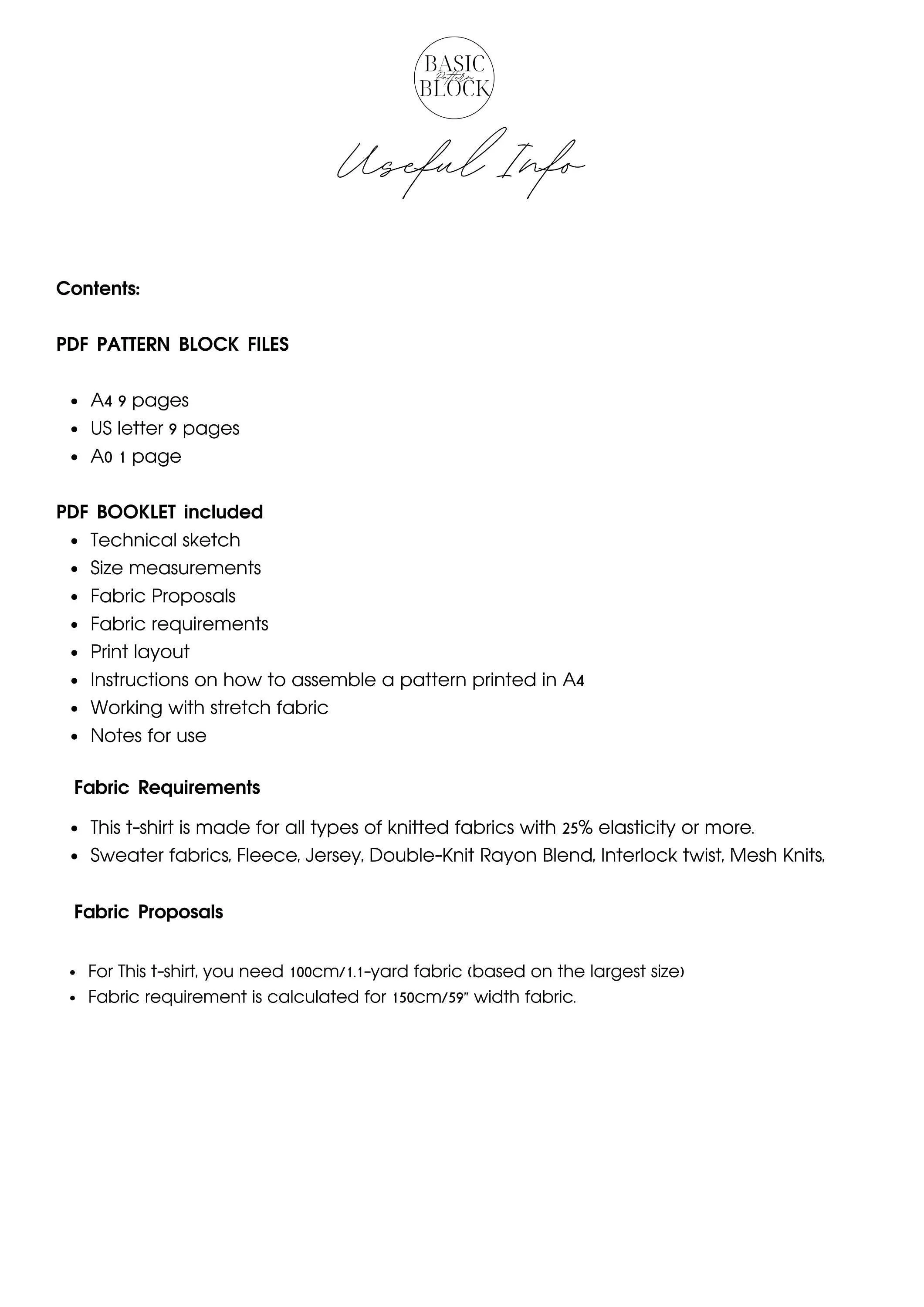 Boy's Longsleeve Top | Sewing Pattern Block | Knitted | 6-16 - Basic Pattern Block