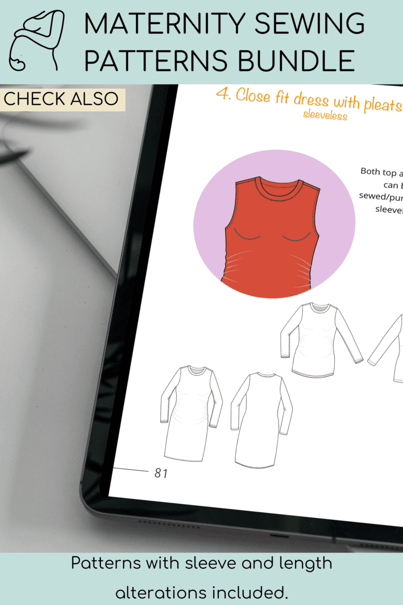 Maternity Pregnancy Pdf Bodysuit Sewing Pattern | Maternity Catsuit | Allover Bodysuit Pregnancy | Playsuit Pdf Pregnancy | Sizes XS-6XL - Basic Pattern Block
