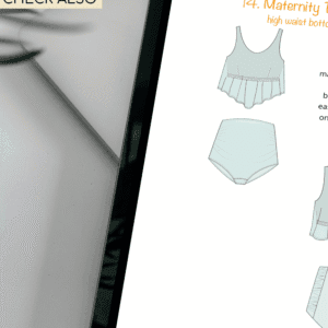 Maternity Pregnancy Pants Sewing Pattern | Wide Leg Trousers | Maternity Trousers Pdf | Elastic Waist Pants | Pregnancy Shorts Sizes XS-6XL - Basic Pattern Block