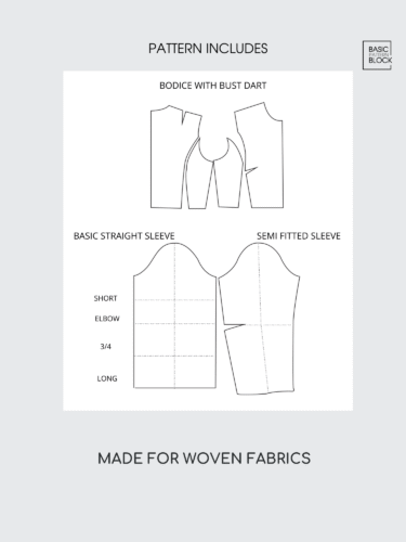 Sewing Pattern Blocks & Patterns | Basic Pattern Block