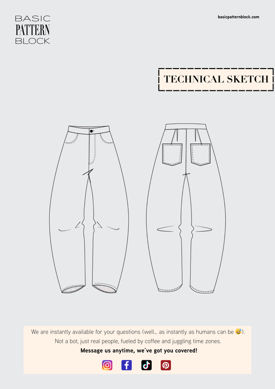 WOMEN BARREL PANTS - Image 10