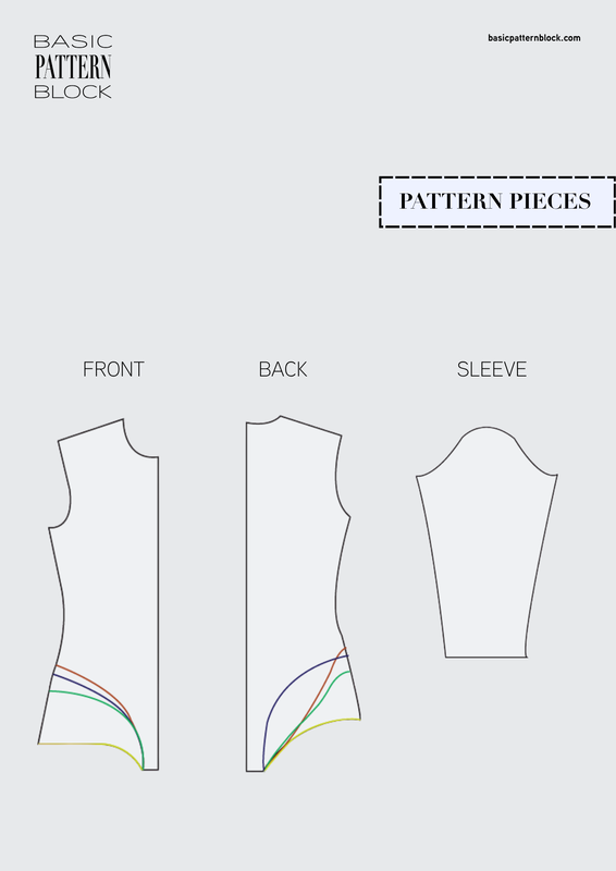 leg cut variatons women bodysuit sewing pattern block